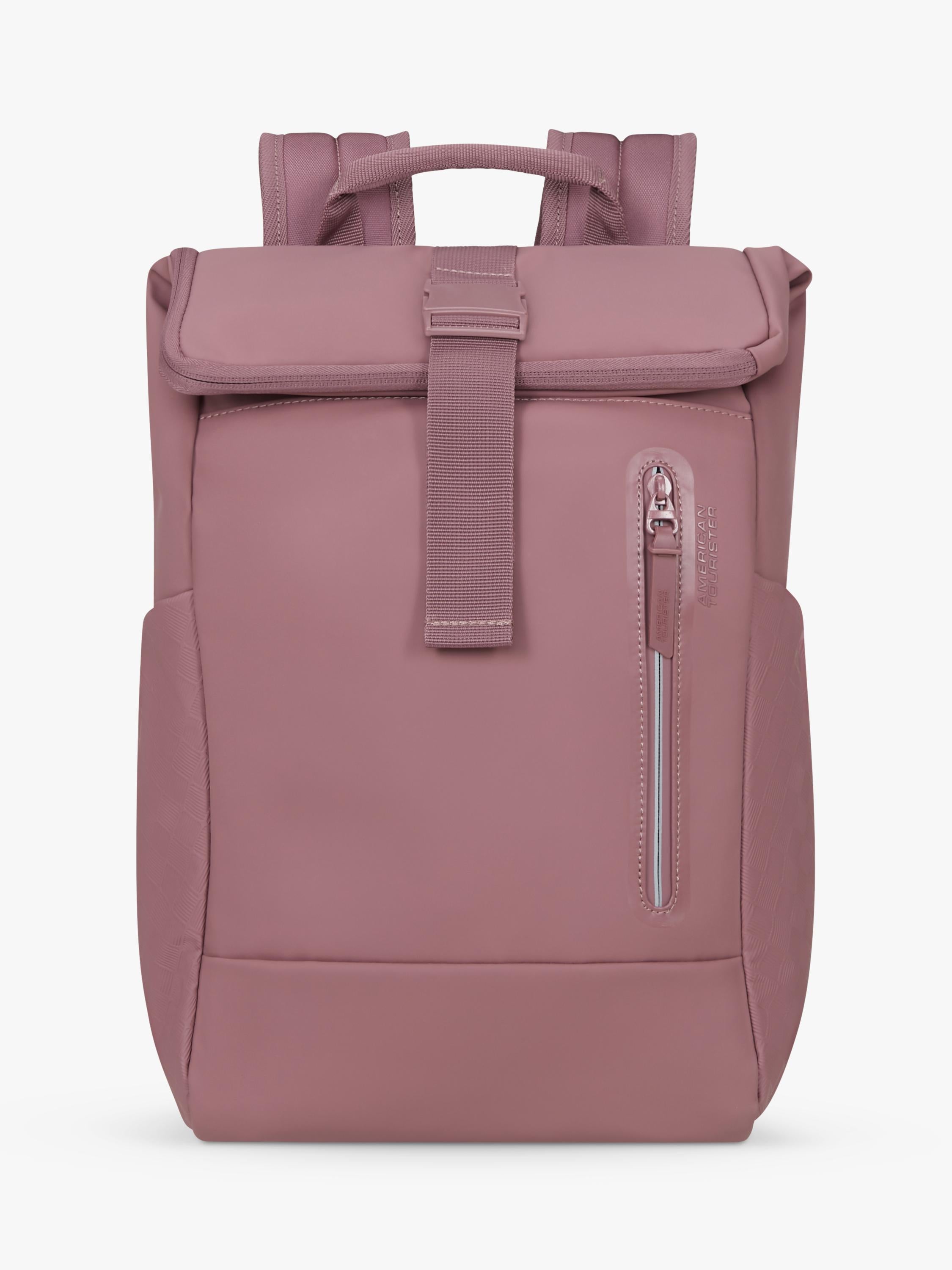 American Tourister roll top backpack mauve 22.5L, imported from the UK
