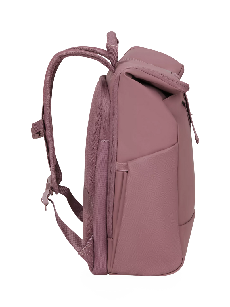American Tourister roll top backpack mauve 22.5L, imported from the UK