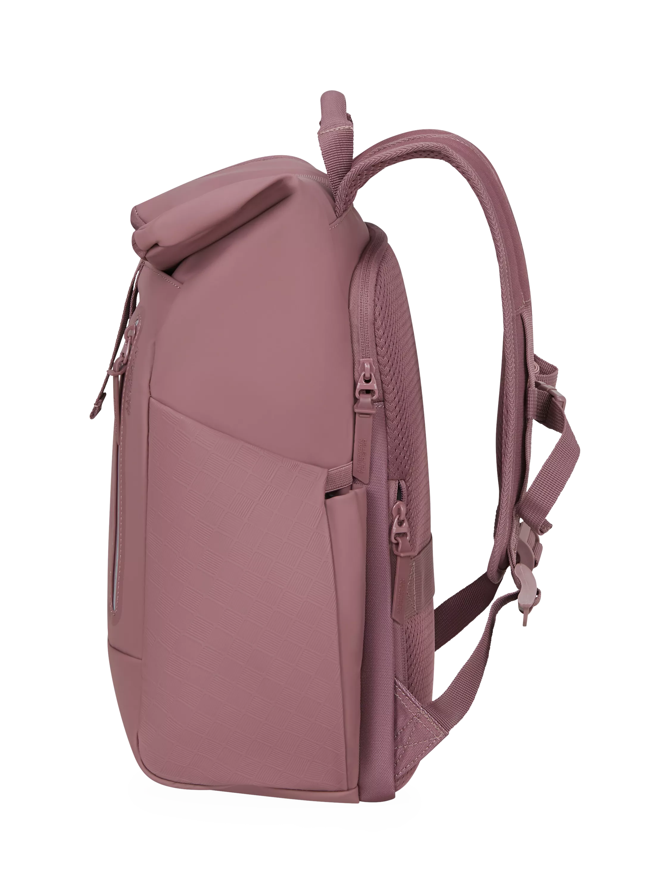 American Tourister roll top backpack mauve 22.5L, imported from the UK