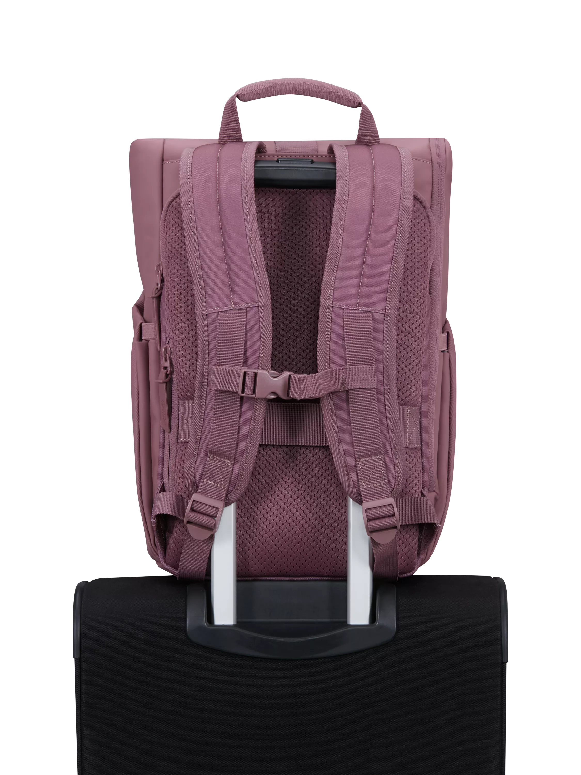 American Tourister roll top backpack mauve 22.5L, imported from the UK