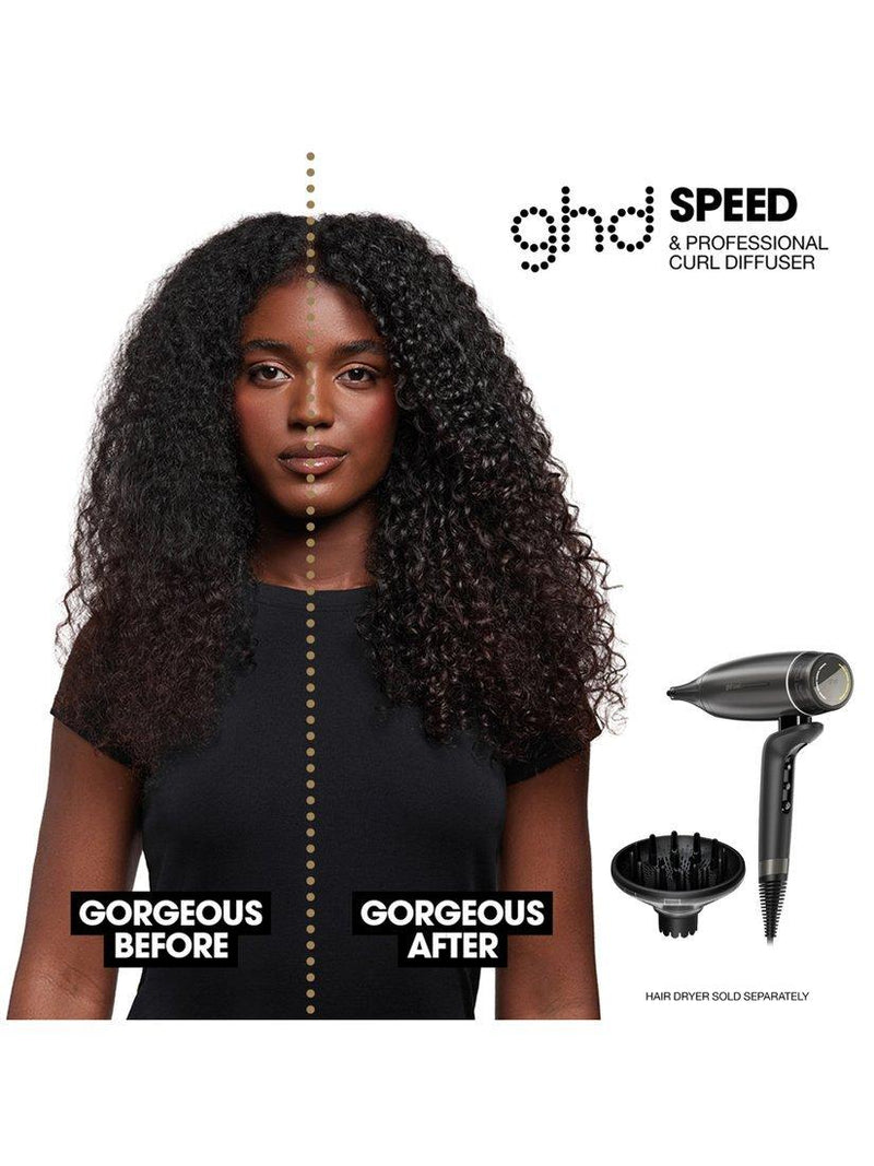 ghd curly hair diffuser black - British product