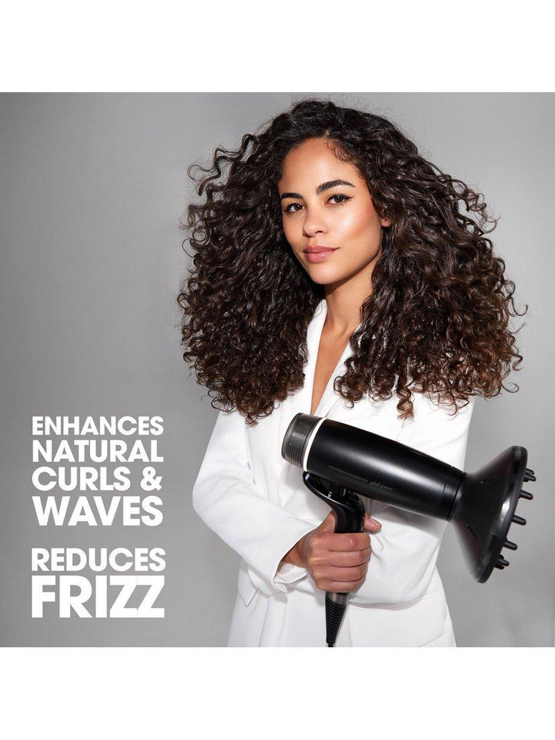 ghd curly hair diffuser black - British product