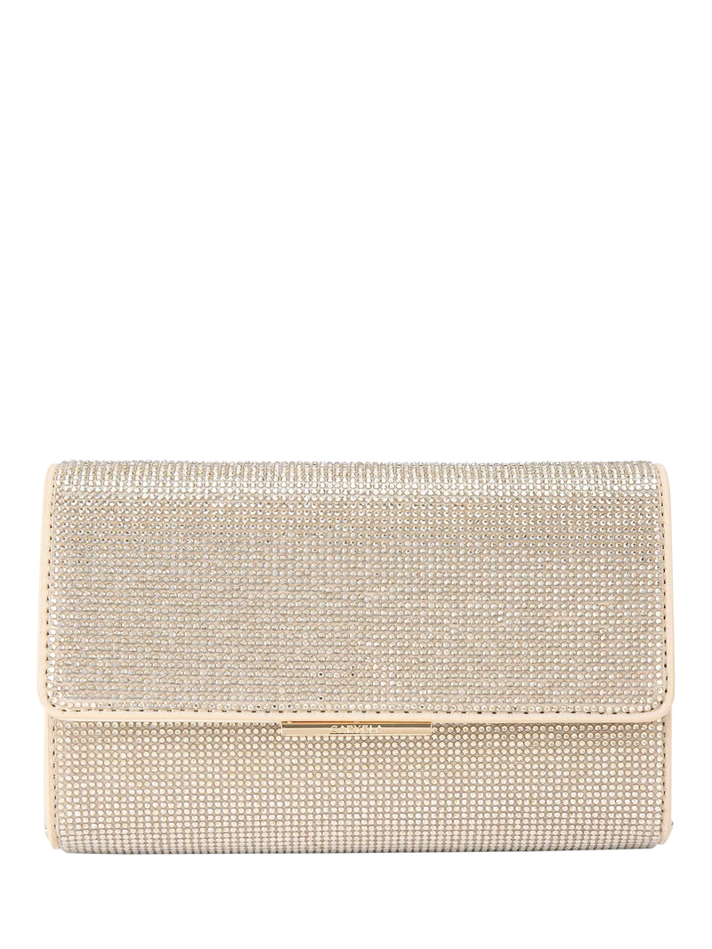 Carvela gold embellished clutch bag - British product