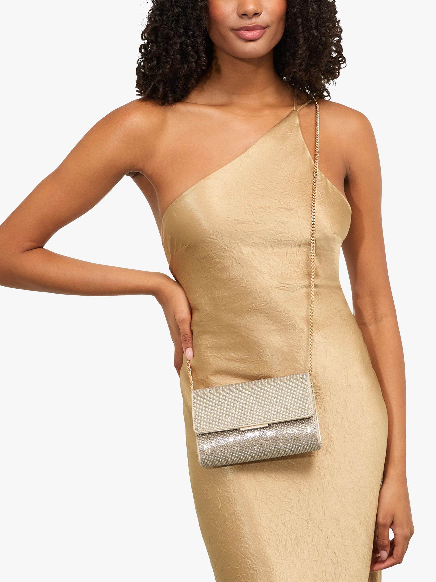 Carvela gold embellished clutch bag - British product