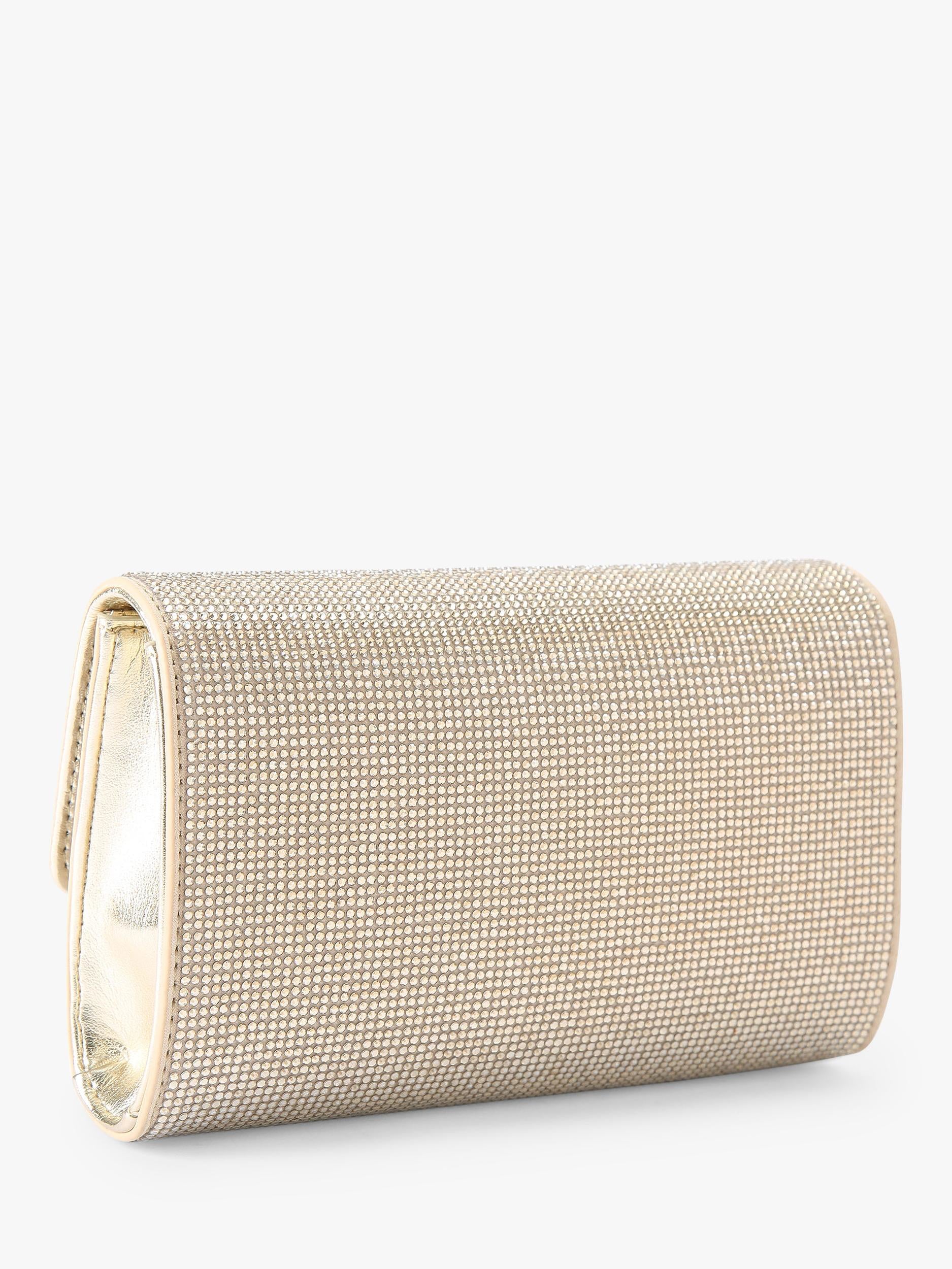 Carvela gold embellished clutch bag - British product
