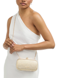 Carvela Cecilia hard clutch bag in gold, imported from the UK