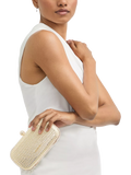 Carvela Cecilia hard clutch bag in gold, imported from the UK