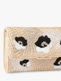 Carvela Giorgia flower clutch bag black multi - British product