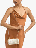 Carvela gold clutch bag with crystal starfish embellishments - British product