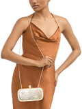 Carvela gold clutch bag with crystal starfish embellishments - British product
