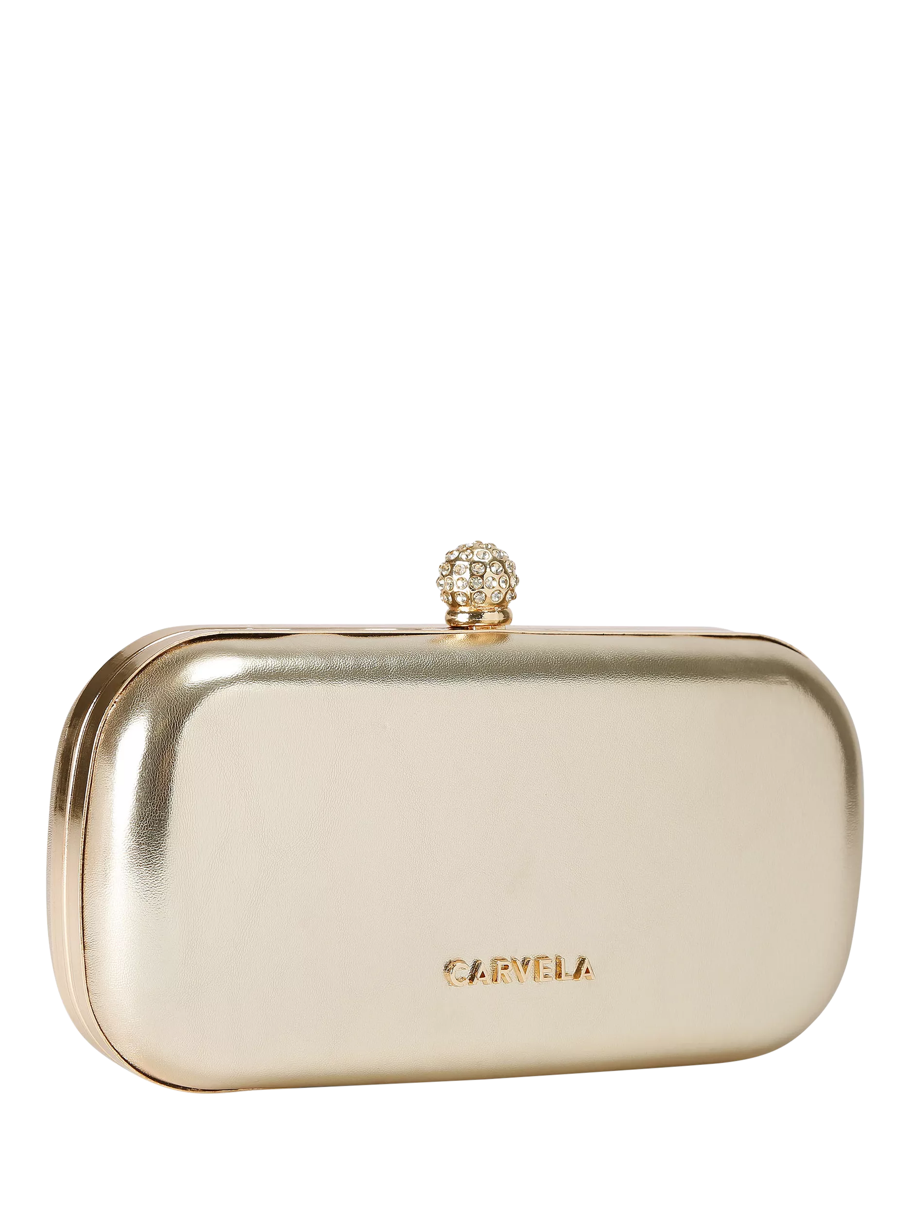 Carvela gold clutch bag with crystal starfish embellishments - British product