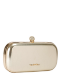 Carvela gold clutch bag with crystal starfish embellishments - British product