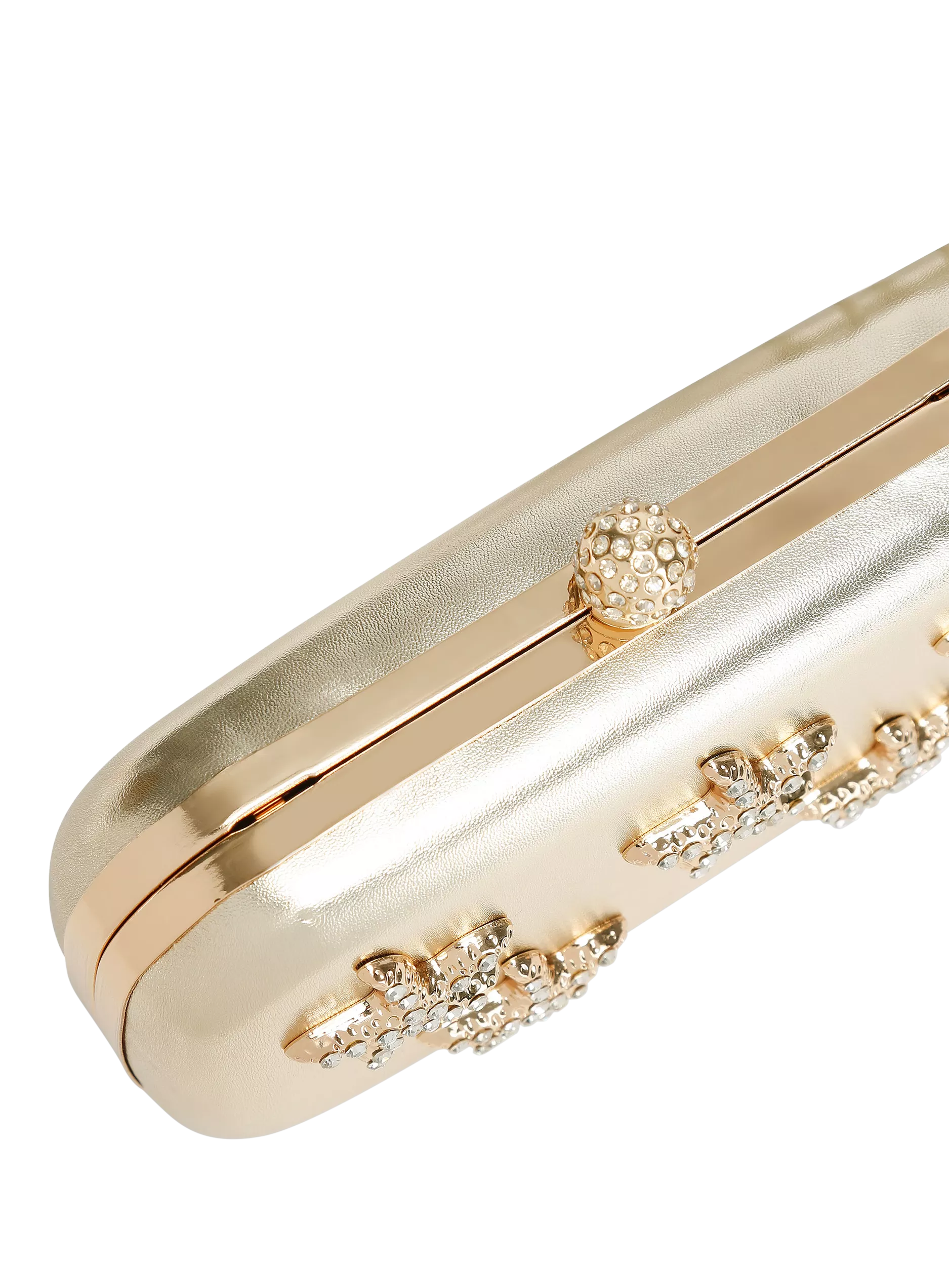 Carvela gold clutch bag with crystal starfish embellishments - British product