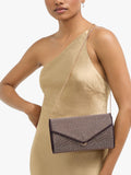 Carvela spiral envelope clutch bag with chain strap and mirror (British brand)