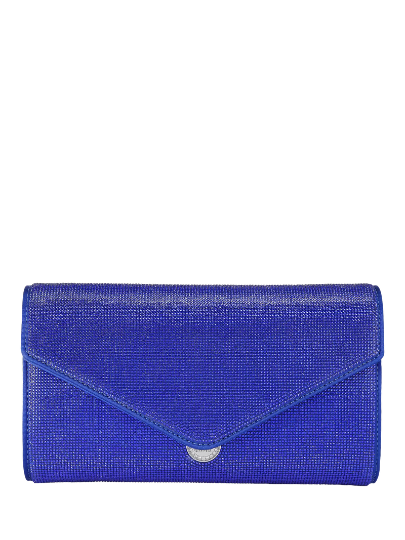 Carvela spiral envelope clutch bag with chain strap and mirror (British brand)