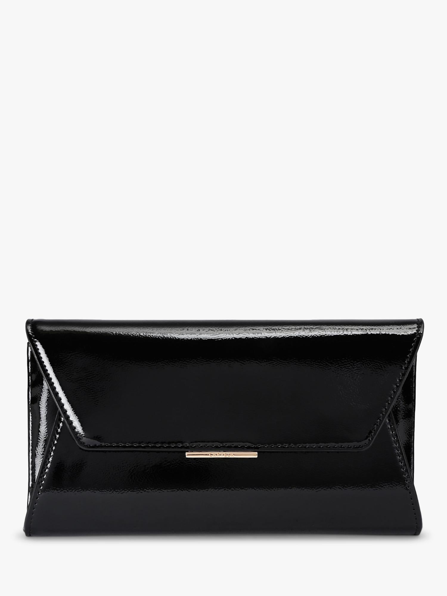 Carvela Spirit patent clutch evening bag - British product