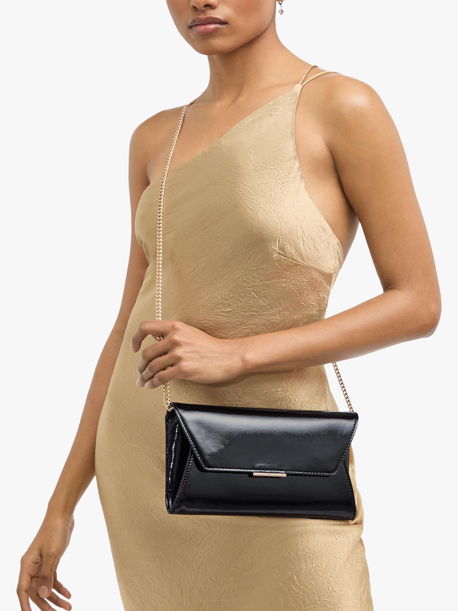Carvela Spirit patent clutch evening bag - British product