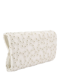 Carvela white daisy embroidered clutch bag (British brand)