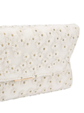 Carvela white daisy embroidered clutch bag (British brand)