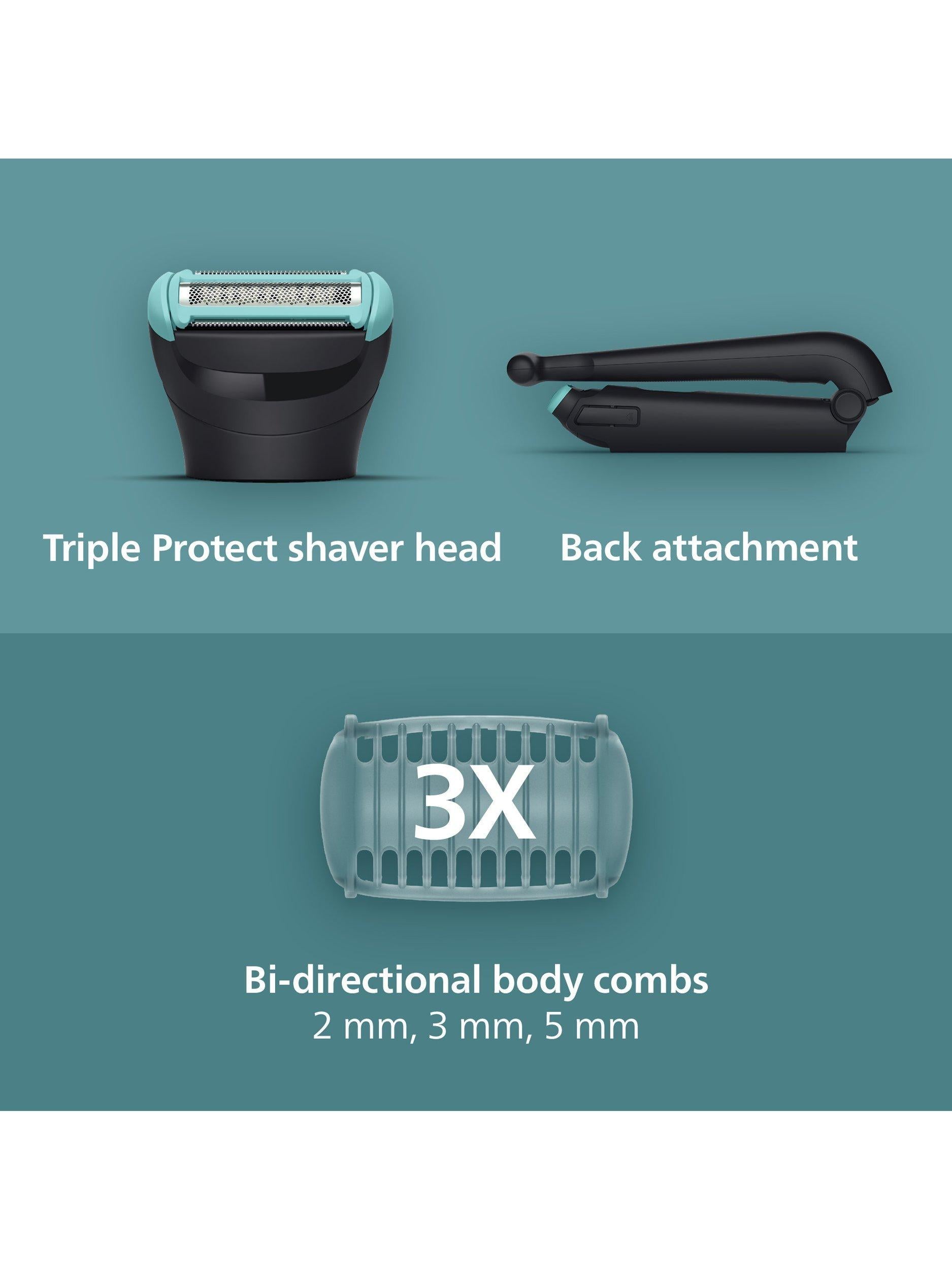Philips BodyGroom 5000 body groomer black, UK version