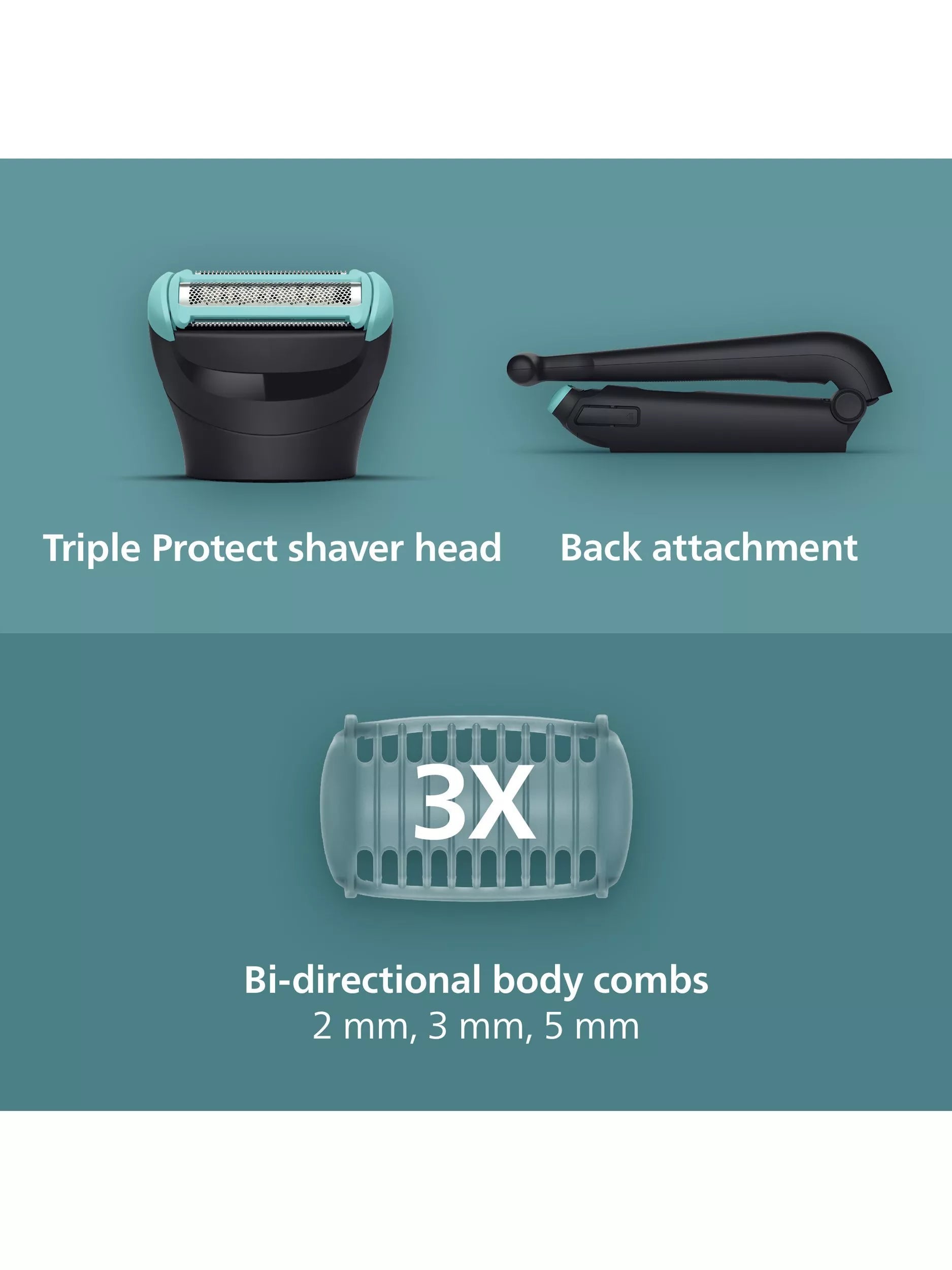 Philips BodyGroom 5000 body groomer black, UK version