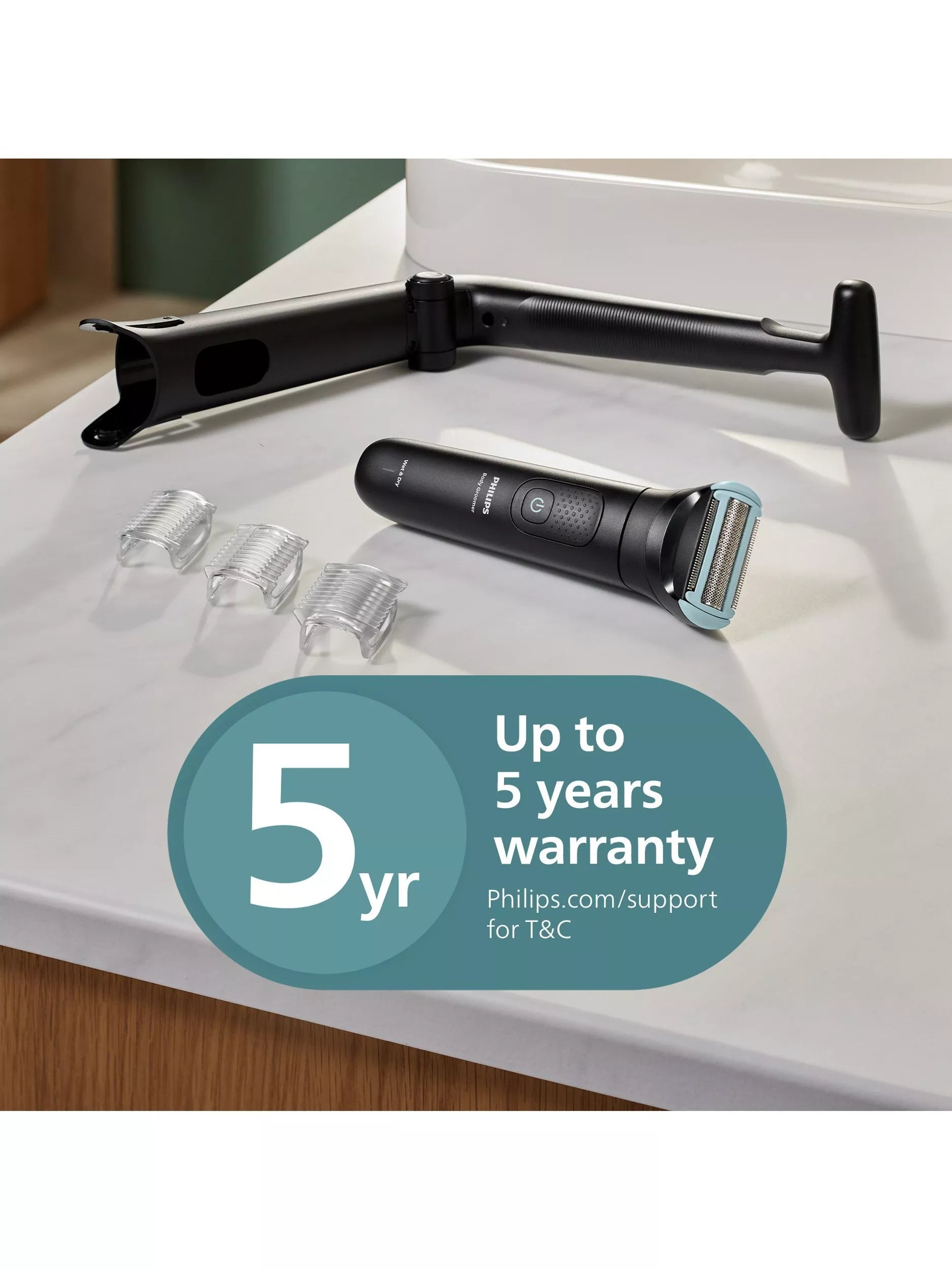 Philips BodyGroom 5000 body groomer black, UK version