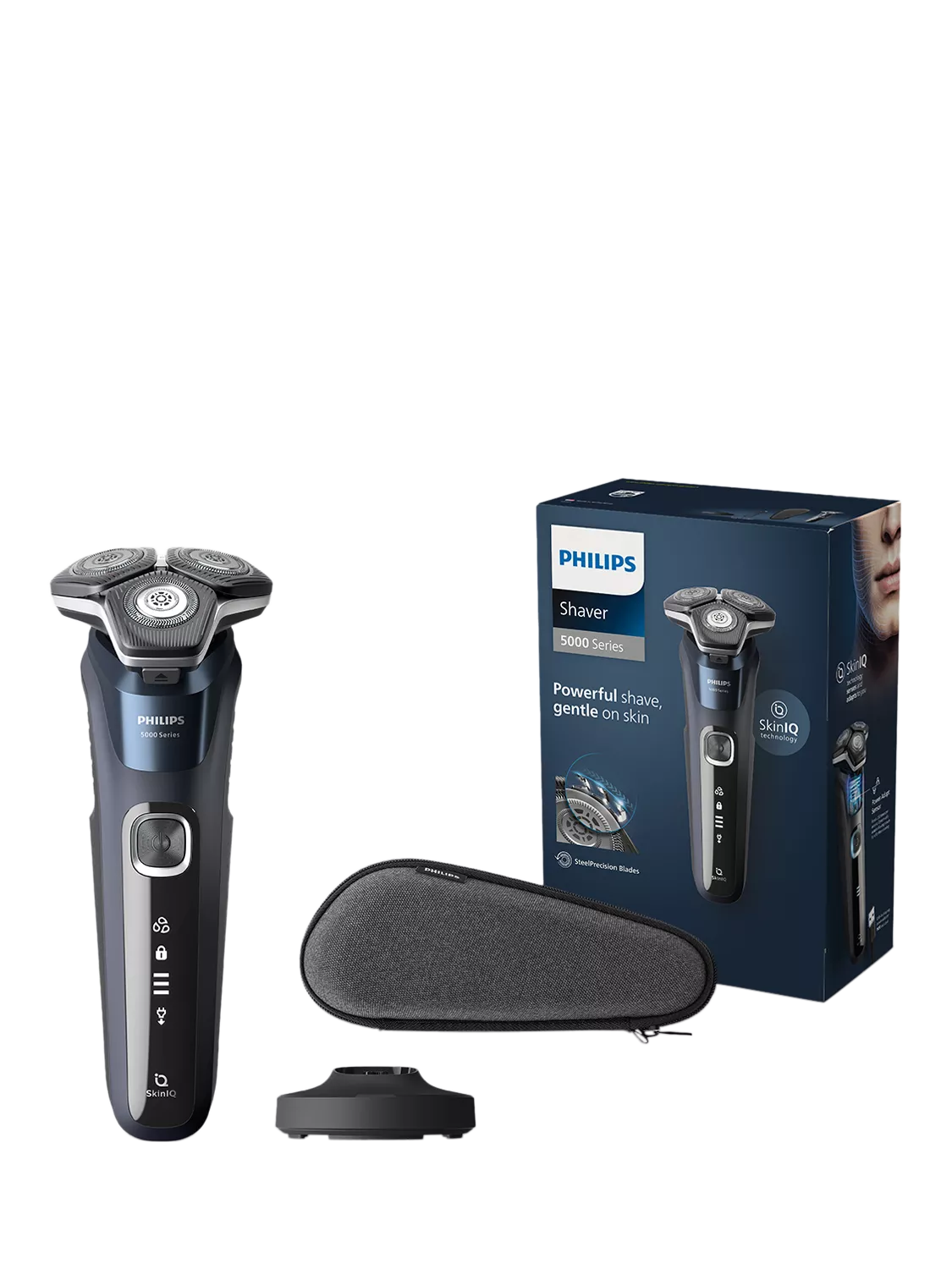 Philips Series 5000 electric shaver blue (British brand)