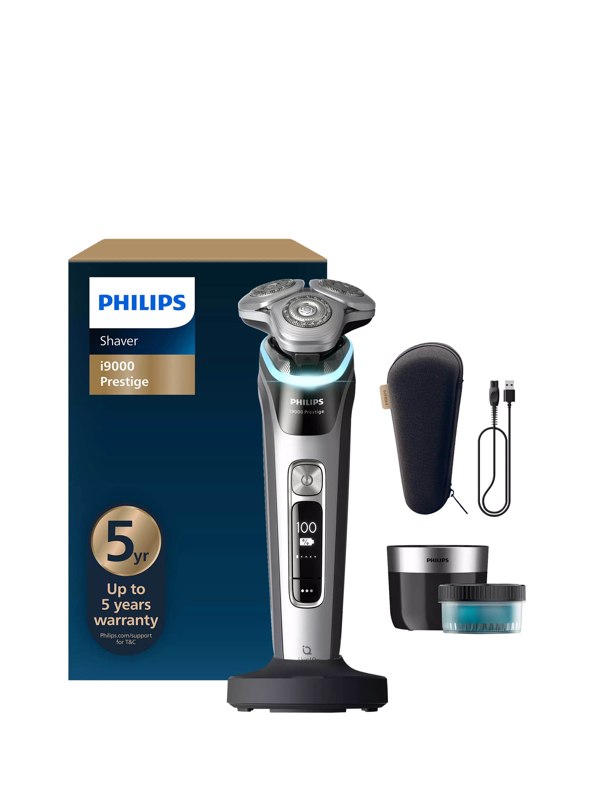 Philips i9000 Prestige electric shaver slate, imported from the UK