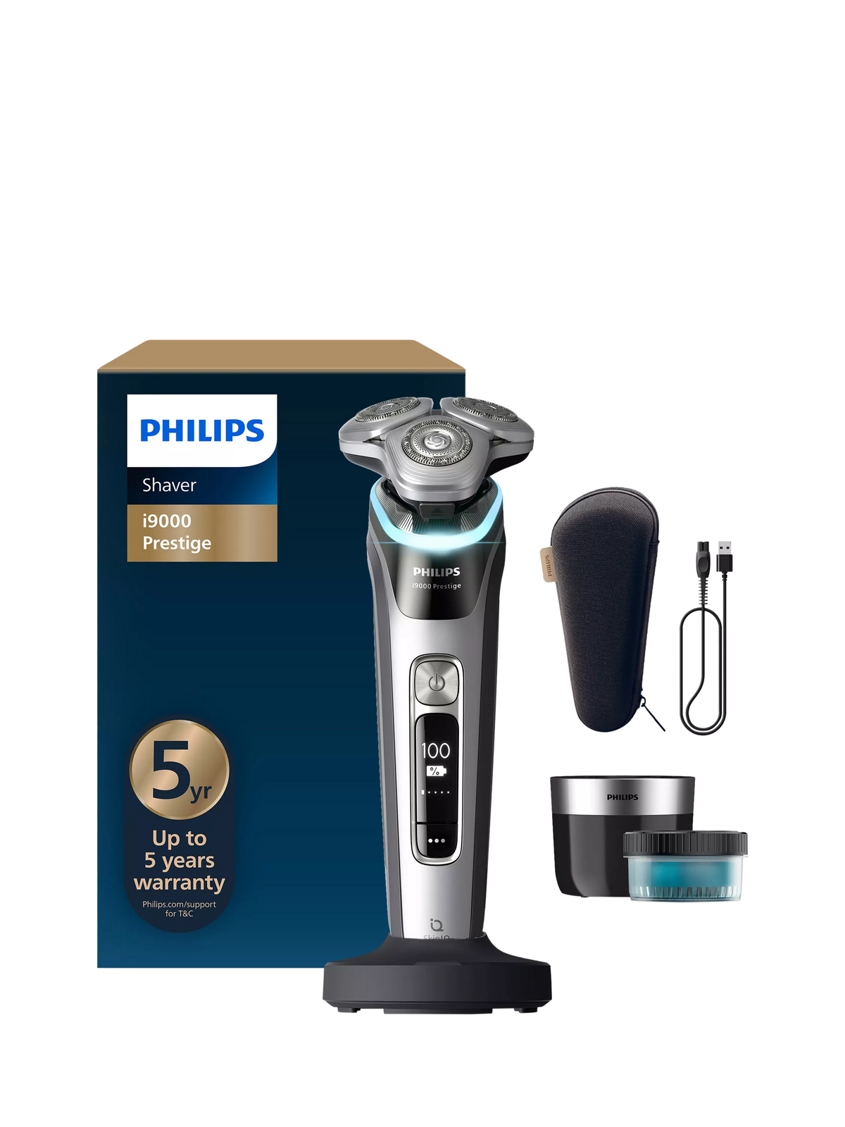 Philips i9000 Prestige electric shaver slate, imported from the UK