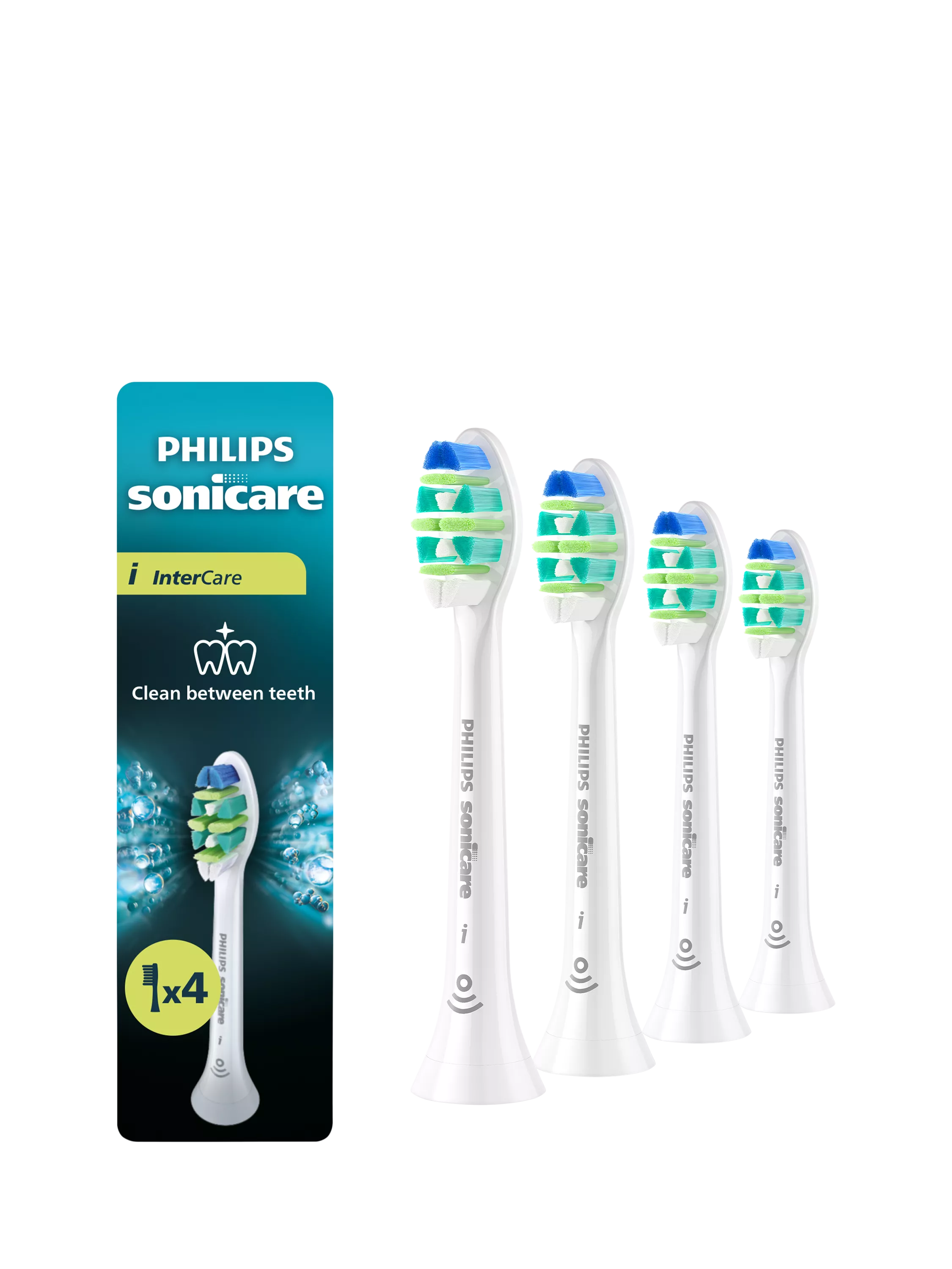 Philips Sonicare HX9004/87 InterCare Toothbrush Heads, Pack of 4, White