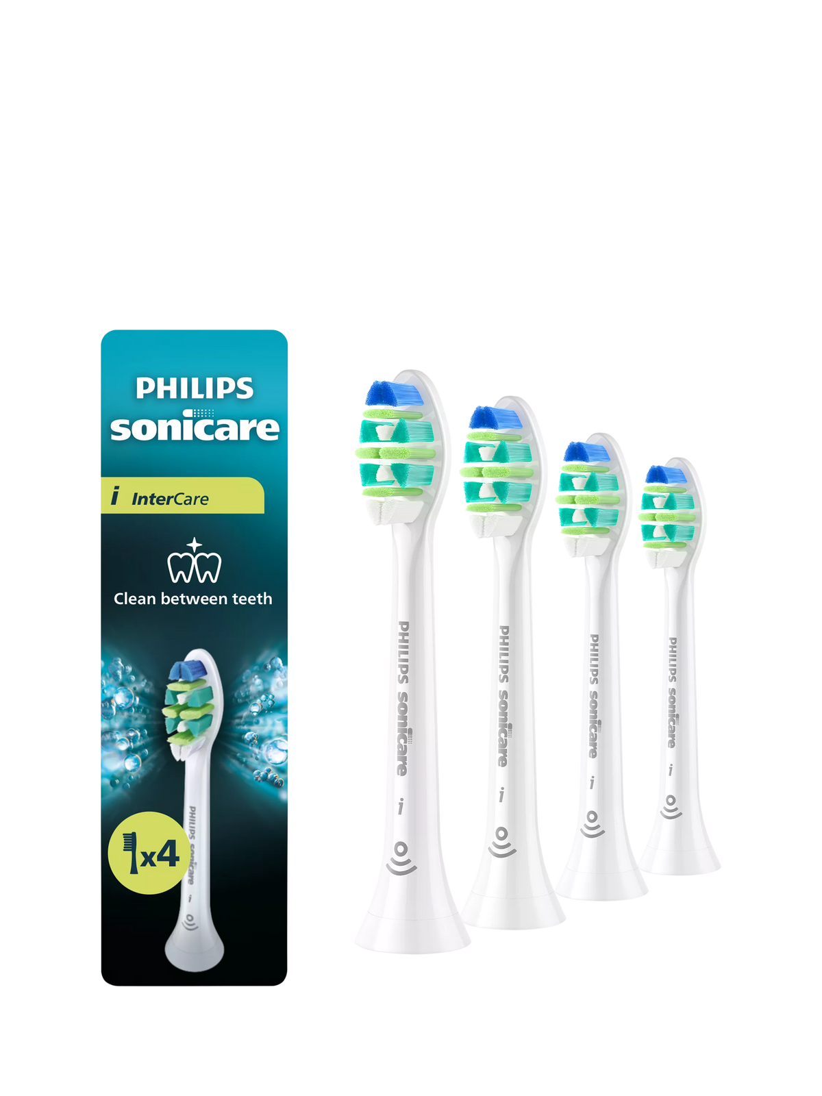 Philips Sonicare HX9004/87 InterCare Toothbrush Heads, Pack of 4, White