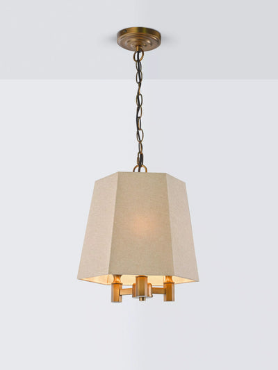John Lewis John Lewis Winchester 3 Bulb Hexagon Ceiling Light, Oatmeal- Buy online at McGrocer