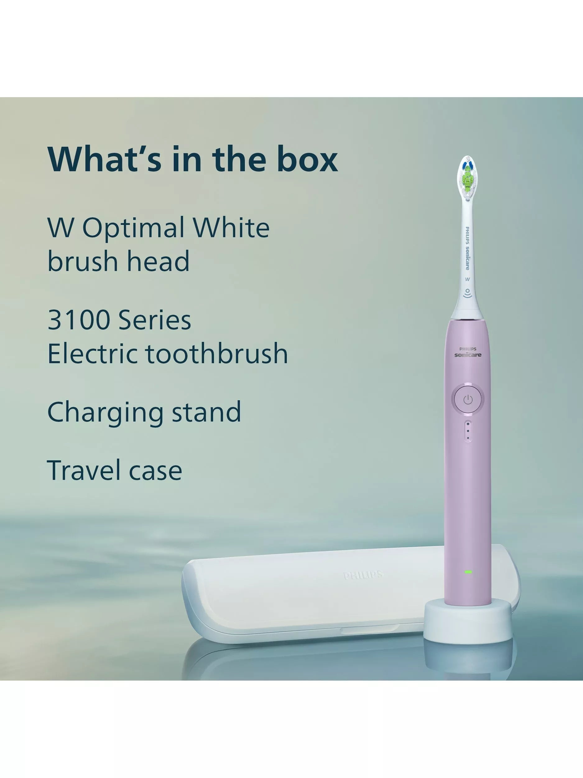 Philips Sonicare 3100 electric toothbrush lilac, imported from the UK