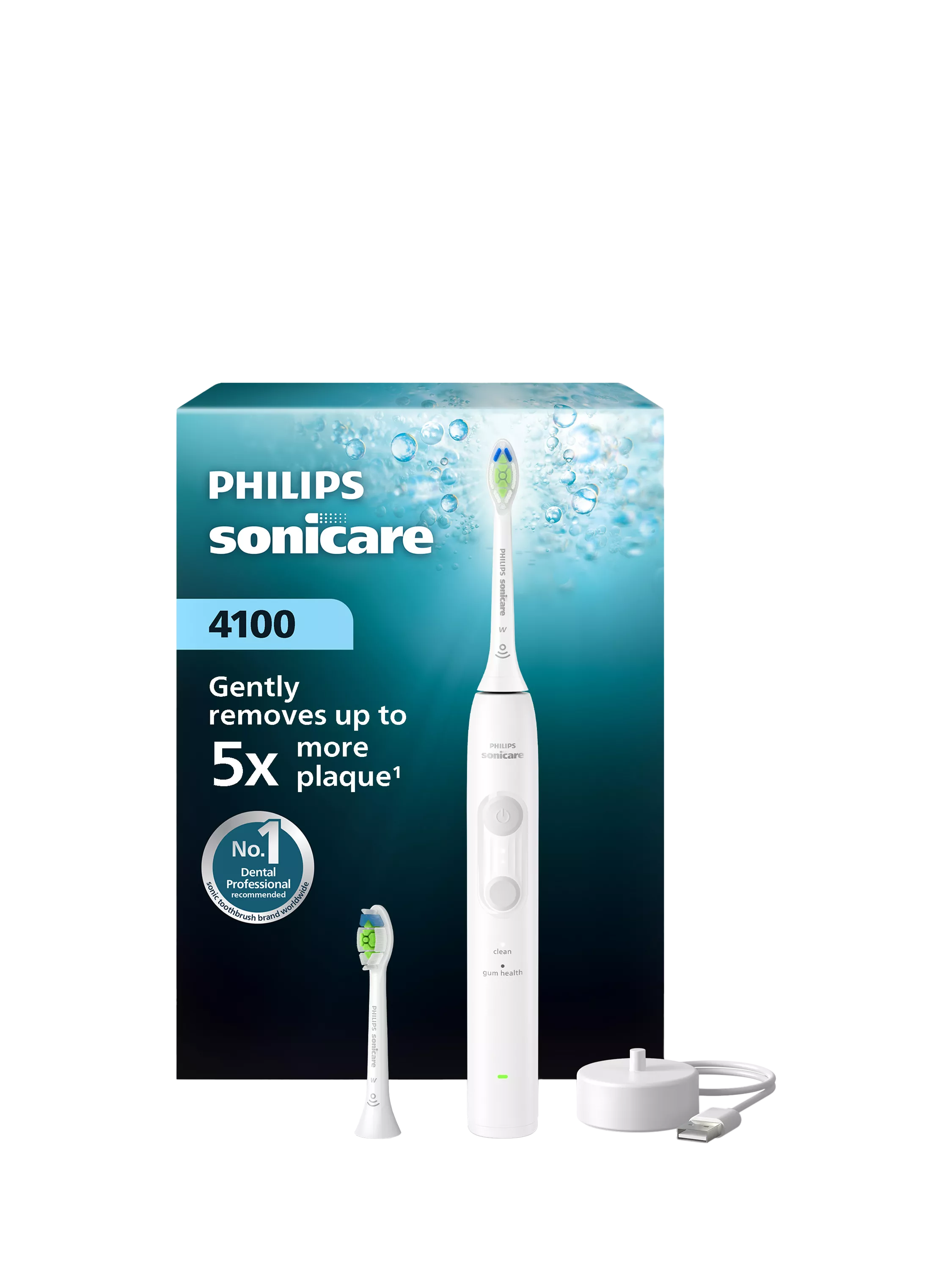 Philips Sonicare 4100 electric toothbrush white, UK version