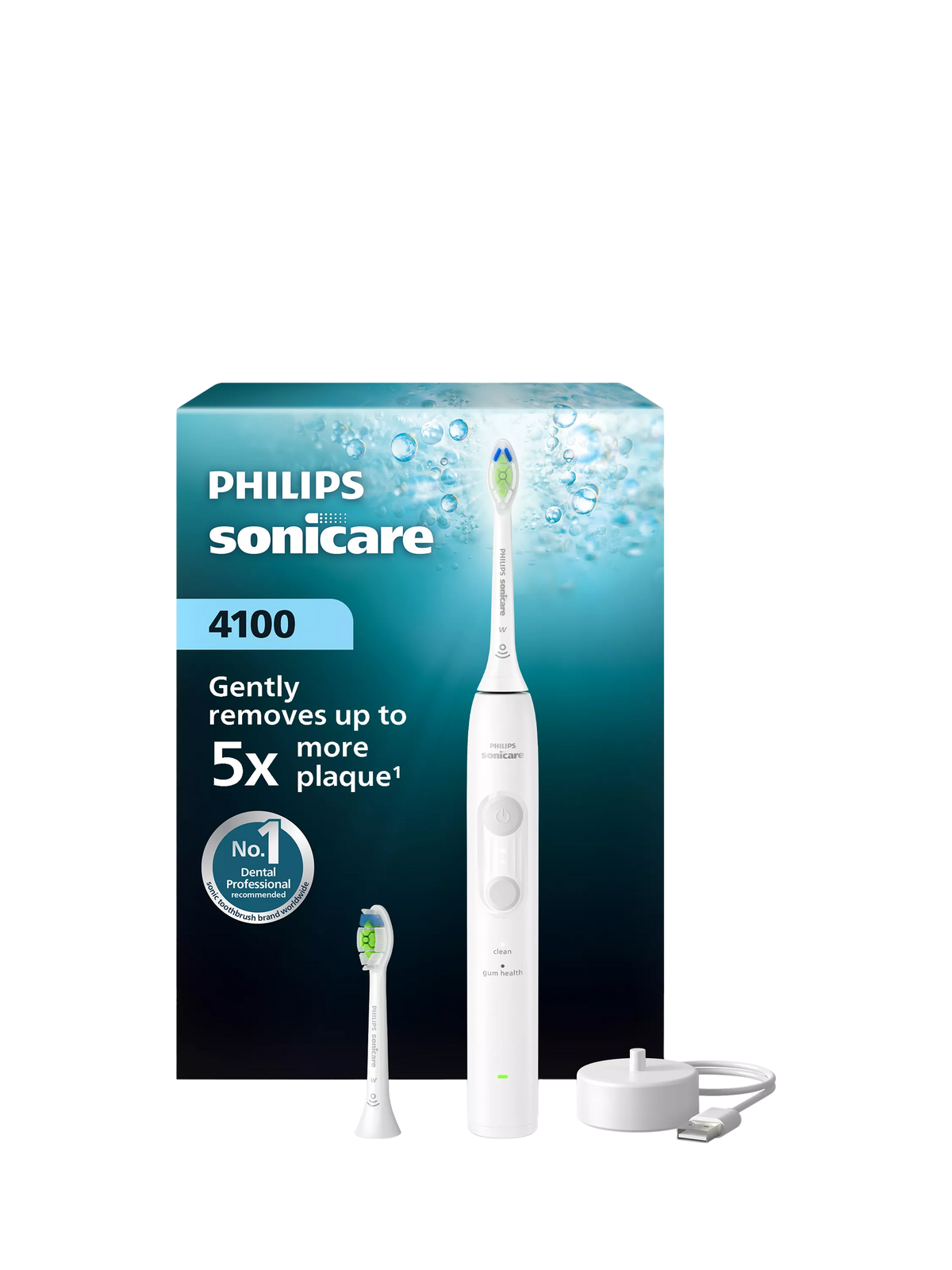Philips Sonicare 4100 electric toothbrush white, UK version