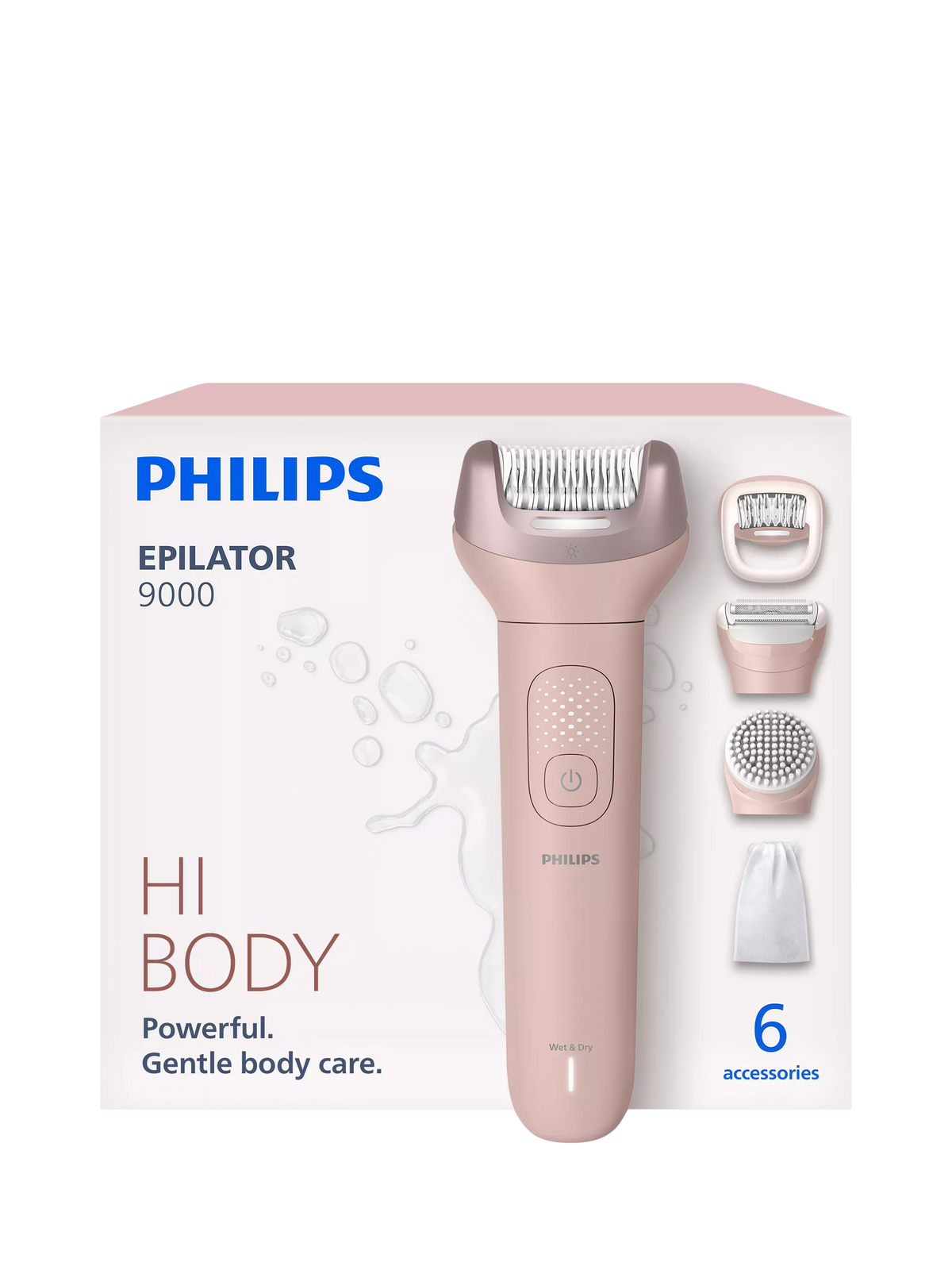 Philips Series 9000 epilator BRE718/00, UK version