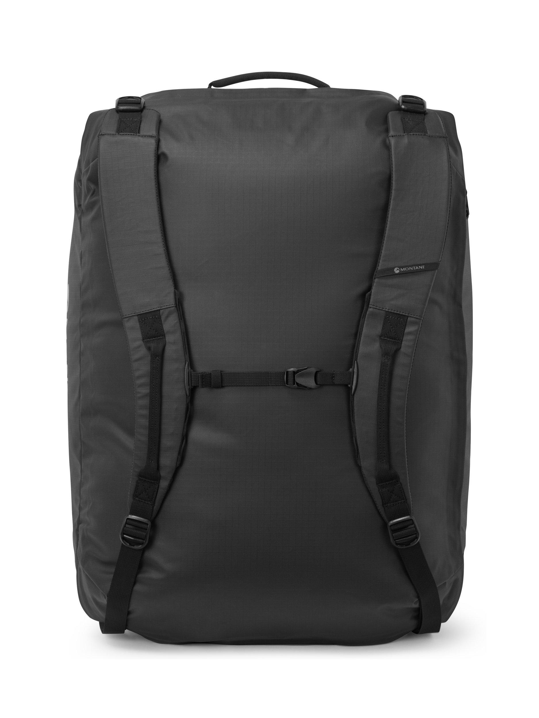Montane Transition 100L Duffel Bag Black, imported from the UK