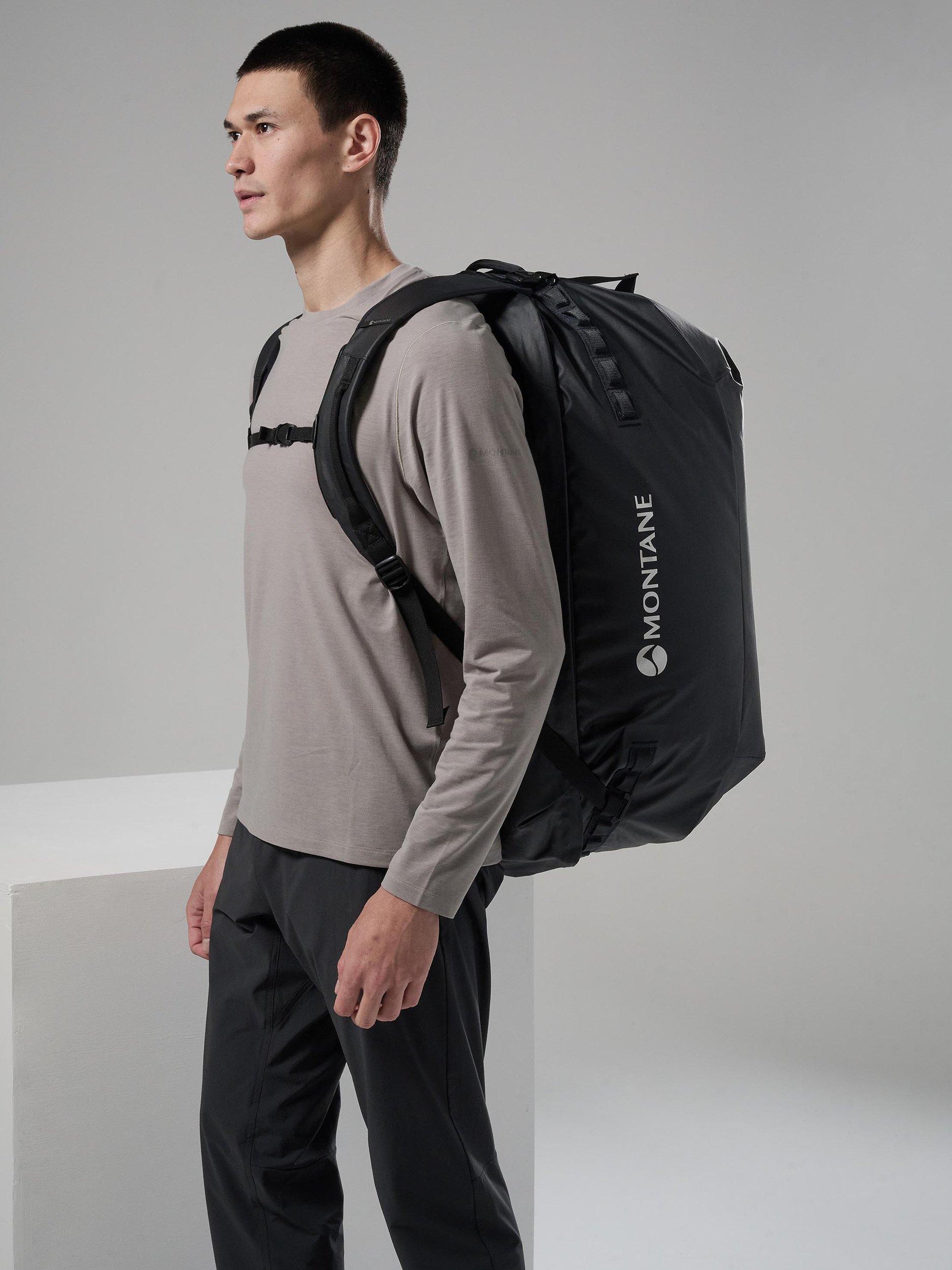 Montane Transition 100L Duffel Bag Black, imported from the UK