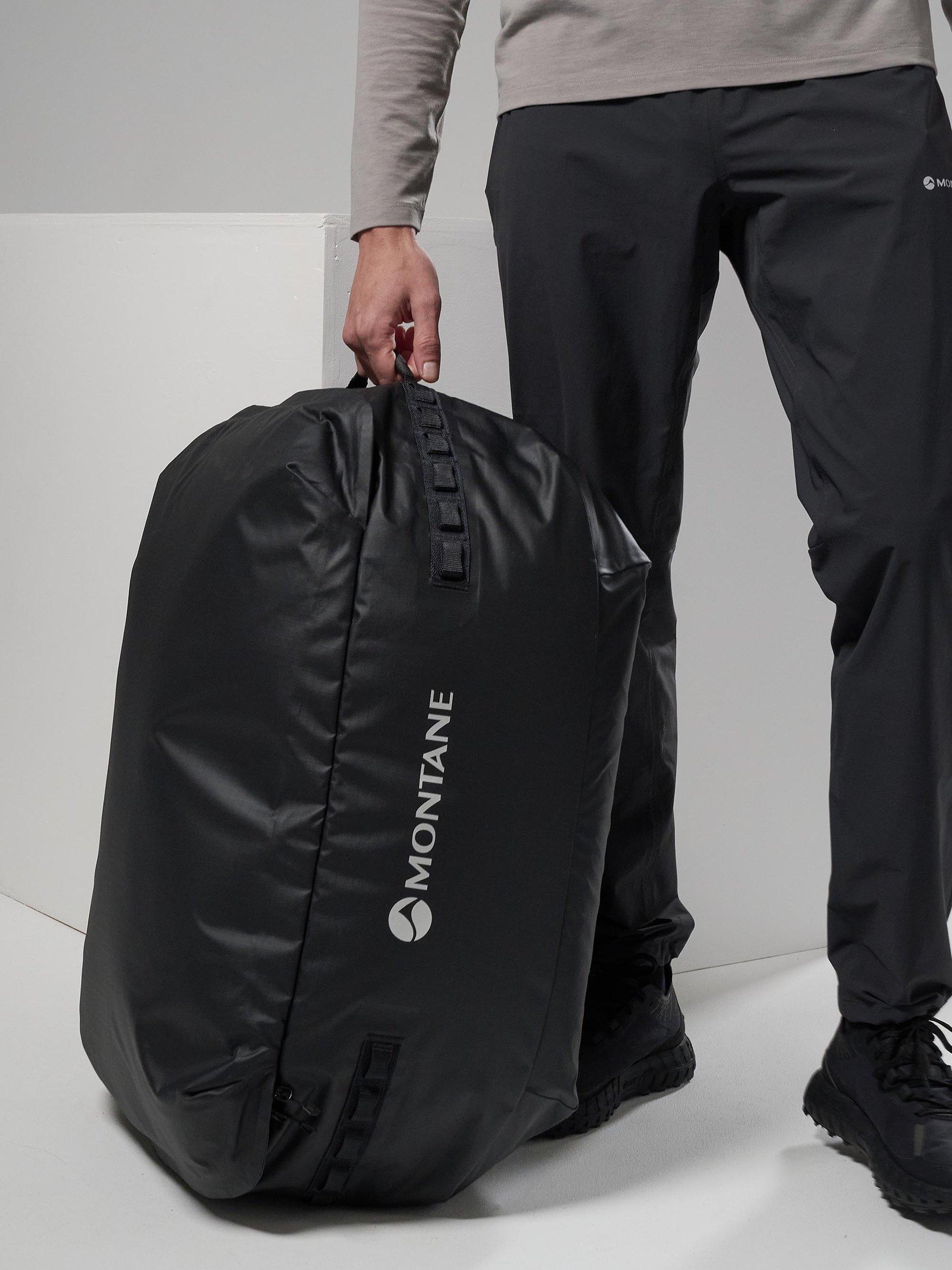 Montane Transition 100L Duffel Bag Black, imported from the UK