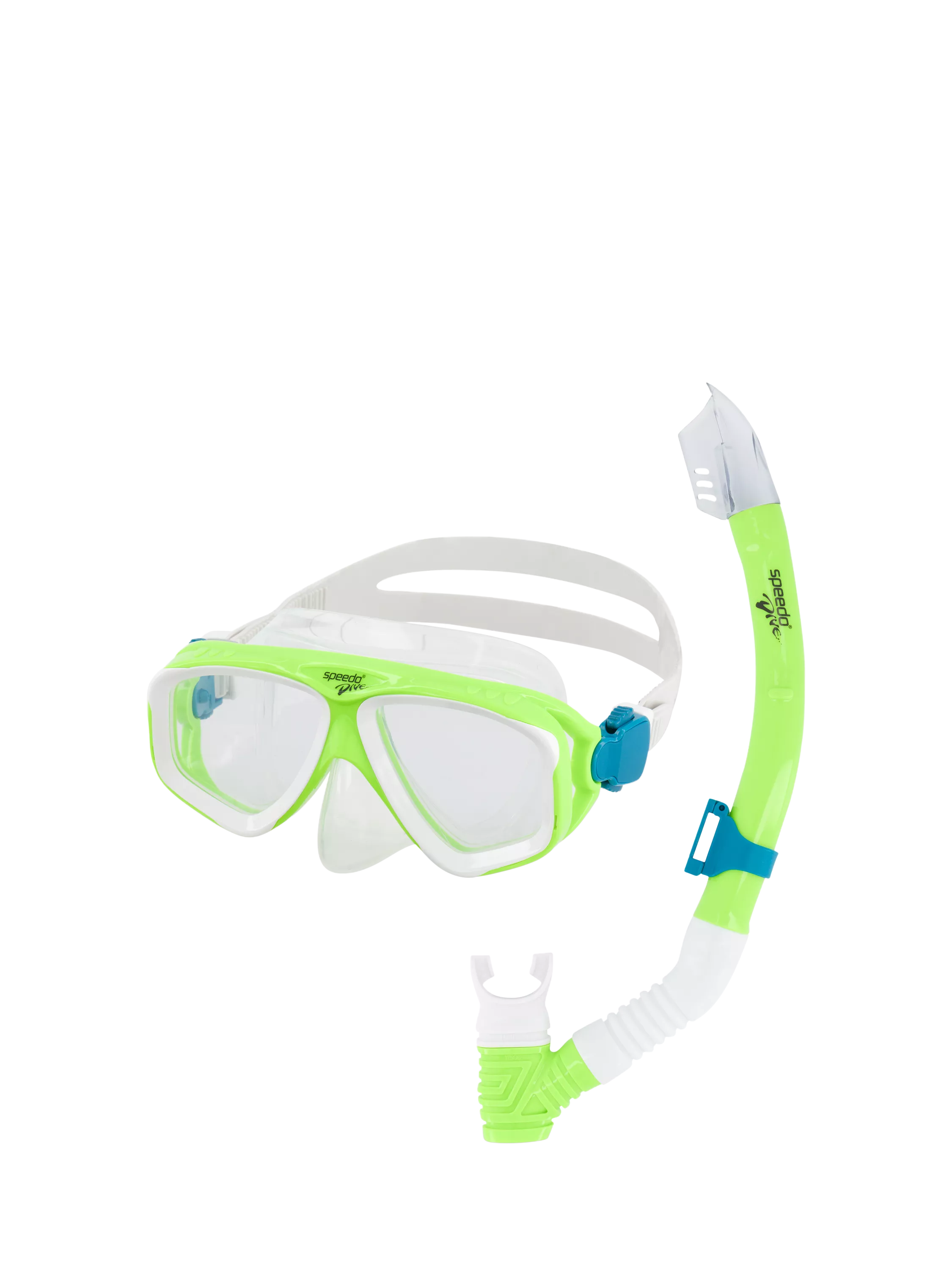 Speedo adventure mask and snorkel set Green Gecko (British brand)