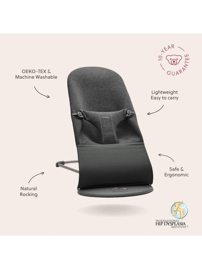 BabyBjörn baby bouncer charcoal grey, UK version