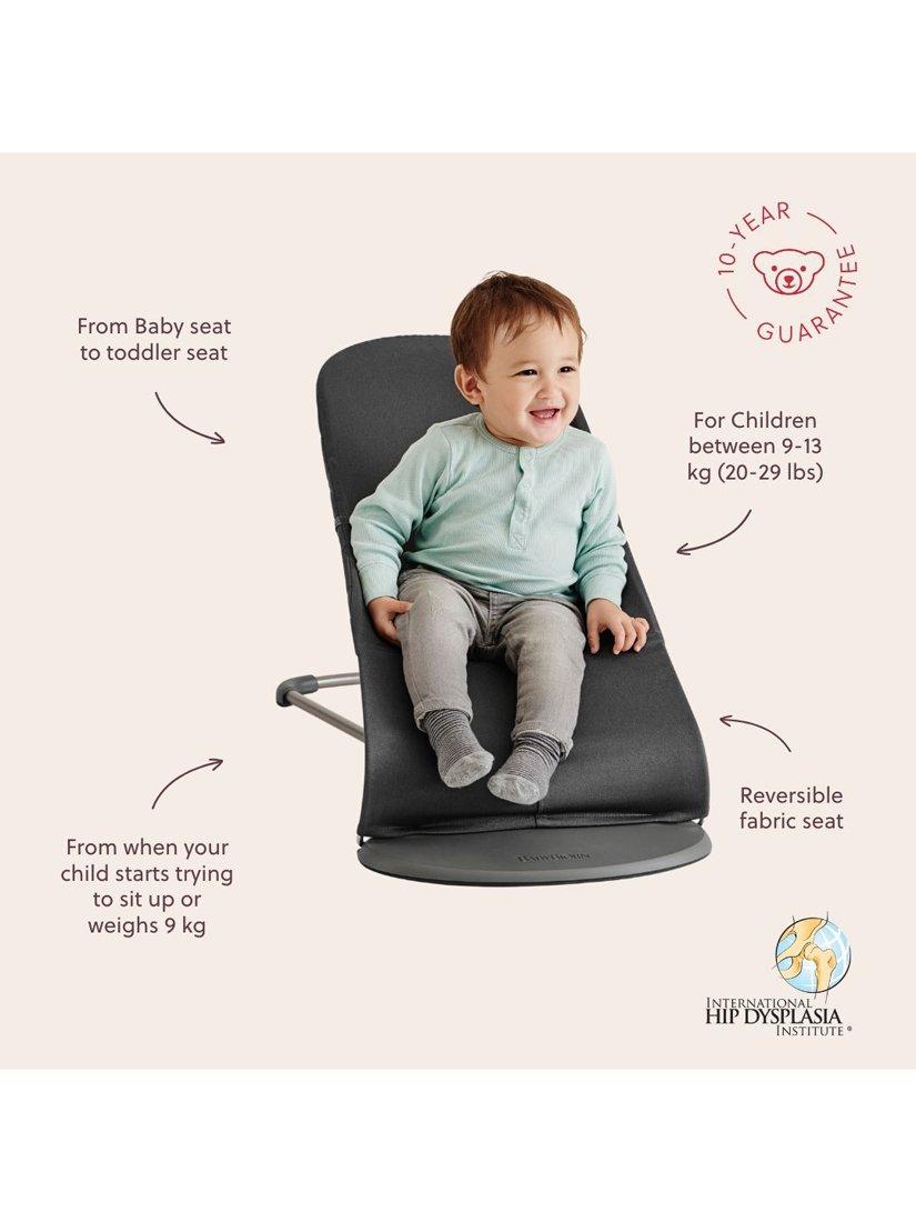 BabyBjörn baby bouncer charcoal grey, UK version