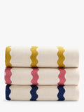 Christy ultra light striped beach towel 63x35cm (British brand)