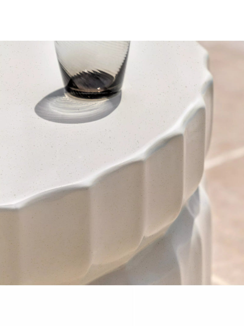 Gallery Direct round coffee table 80cm cream (British brand)