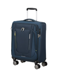 American Tourister Wanderlite 8-Wheel Non-Expandable Cabin Suitcase, 44L, Dark Navy