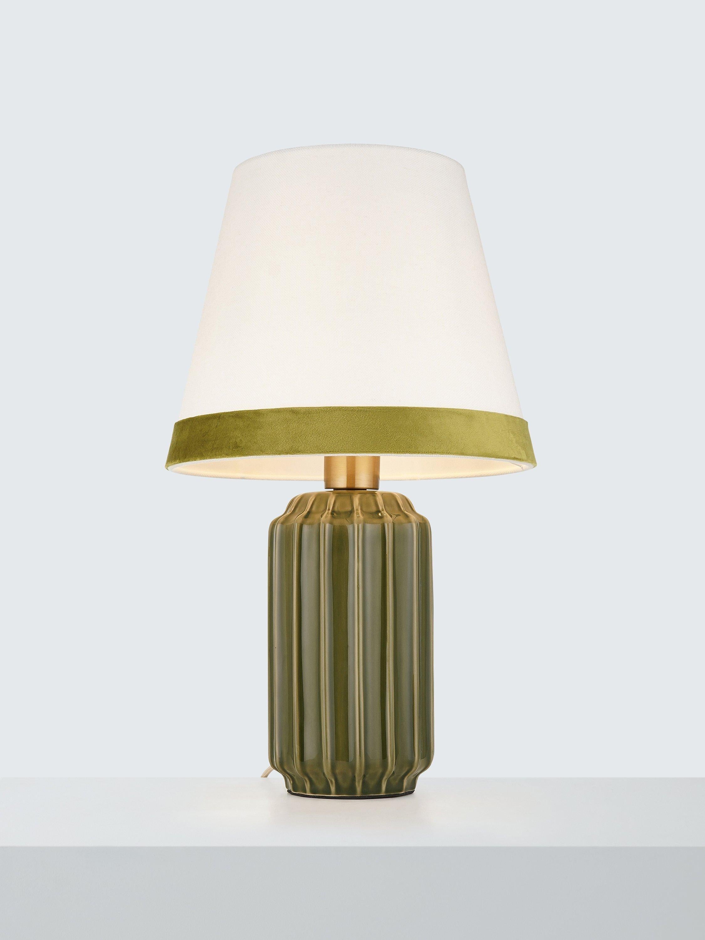 John Lewis Audrey fluted ceramic table lamp, UK version
