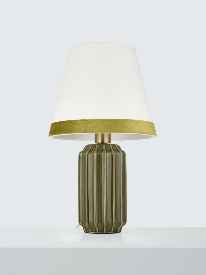 John Lewis Audrey fluted ceramic table lamp, UK version