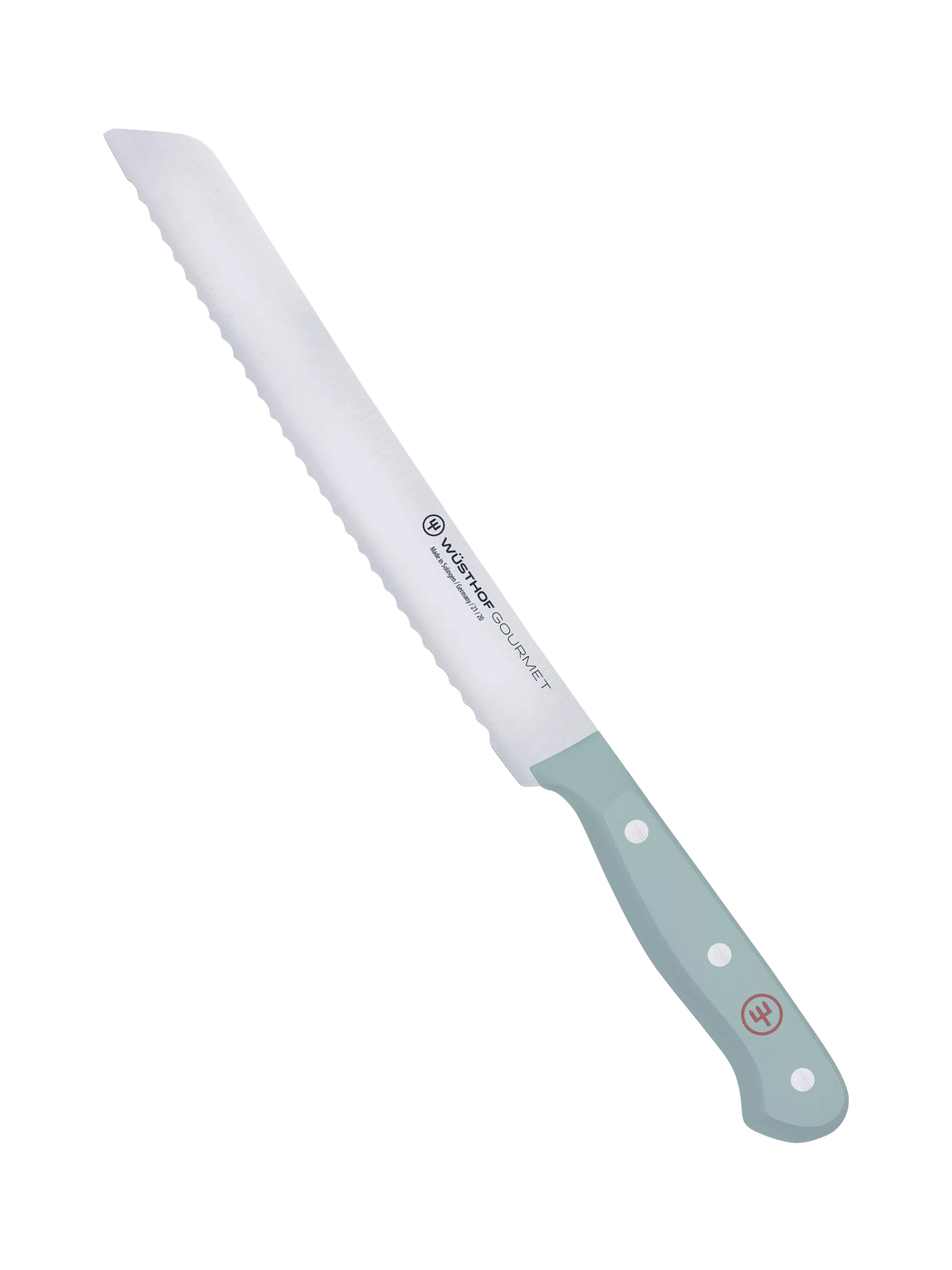 WÜSTHOF bread knife 20cm Quiet Blue handle - British product