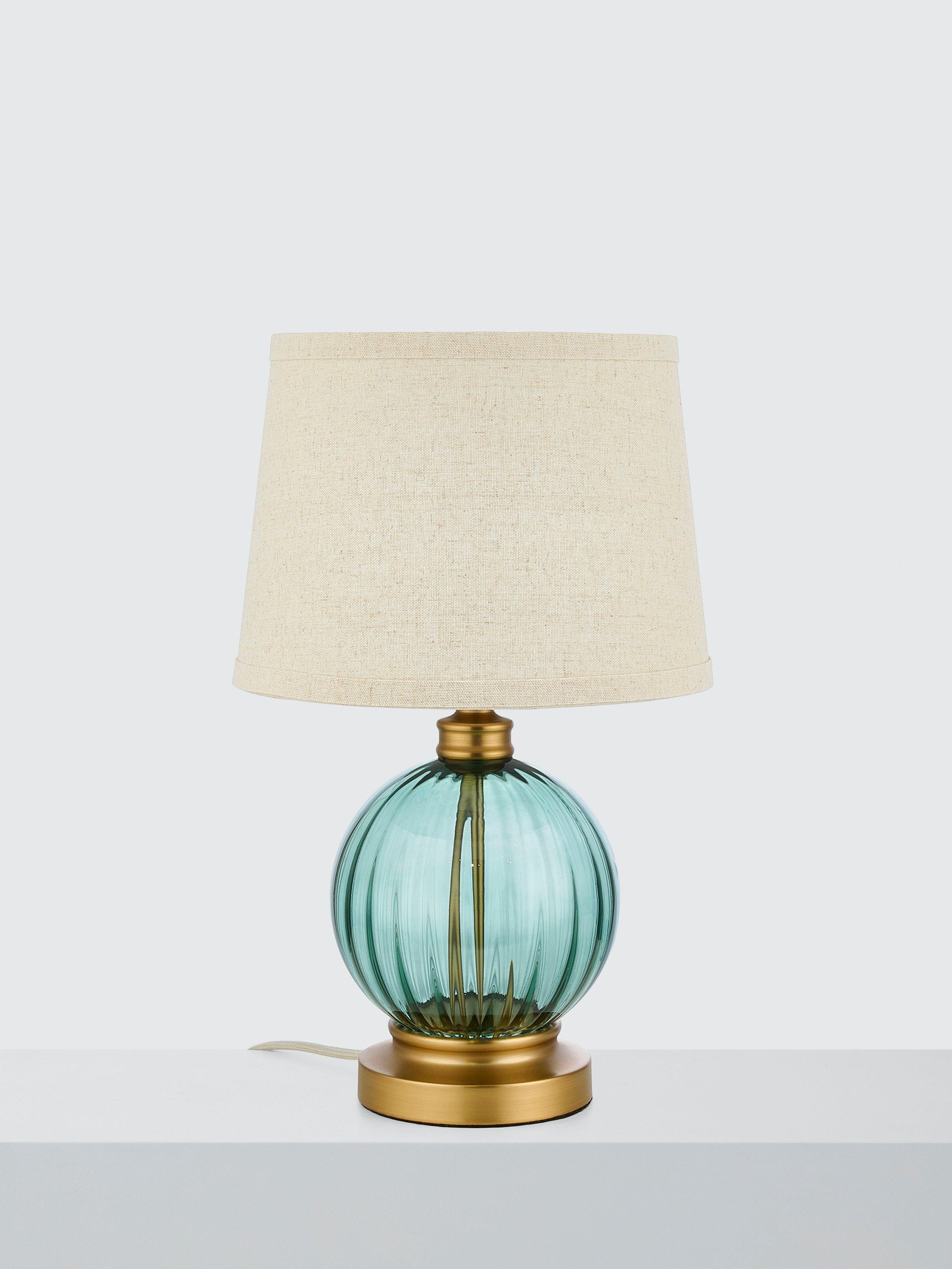 John Lewis ribbed glass table lamp rosemary green - British product