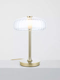 John Lewis Parafina lamp polished brass and glass shade, UK version